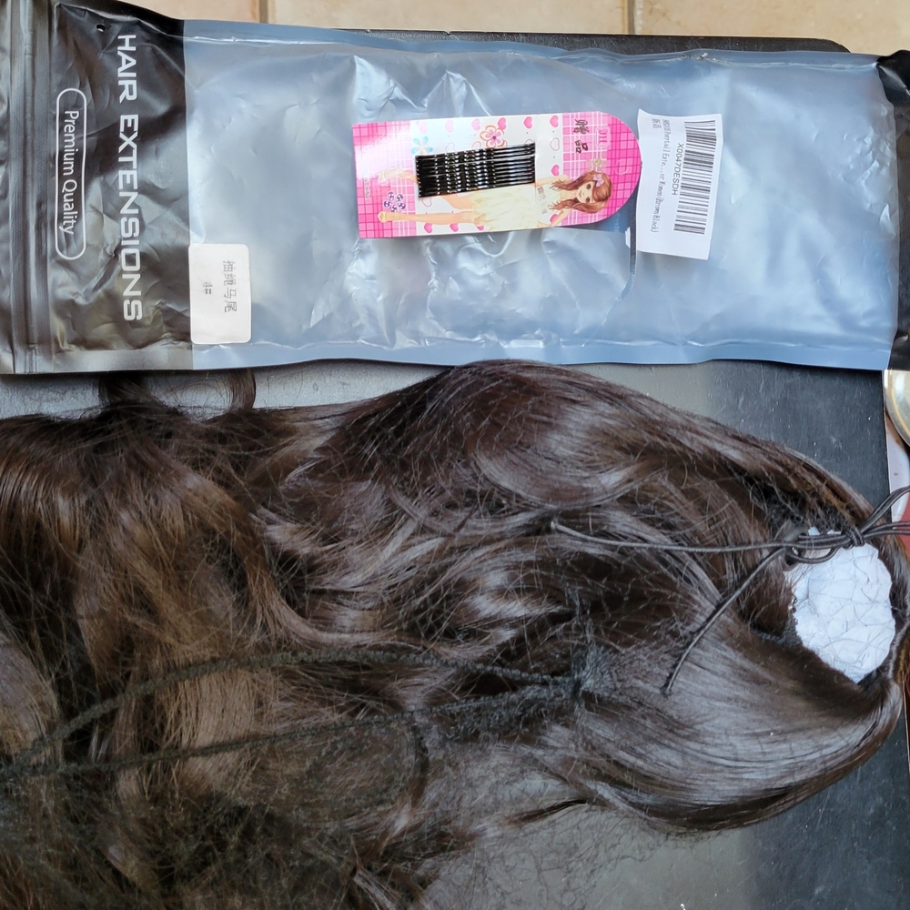 Premium Quality Brown Black Ponytail Hair Extensions